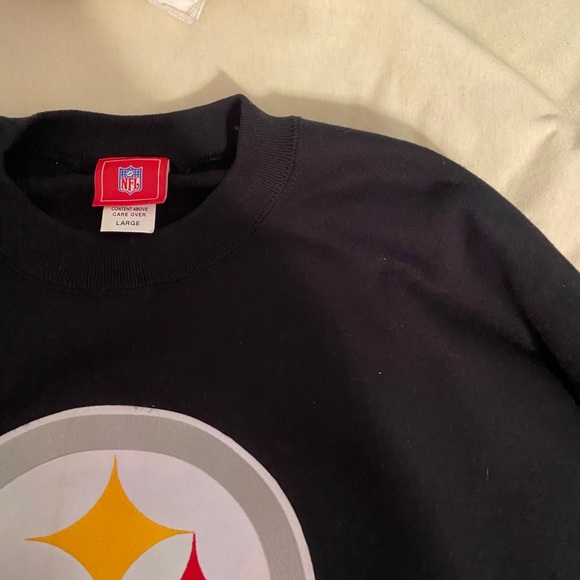 Men’s Large Steelers sweatshirt/pullover - Picture 7 of 11